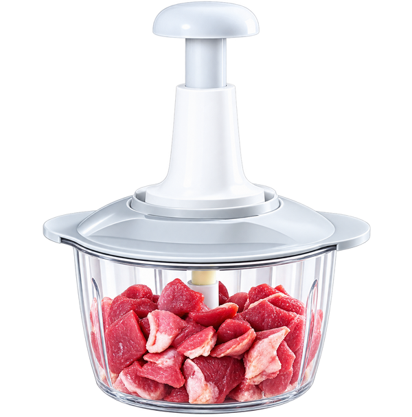 3-in-1 Manual Food Chopper  Vegetable, Meat, Onion & Garlic Cutter